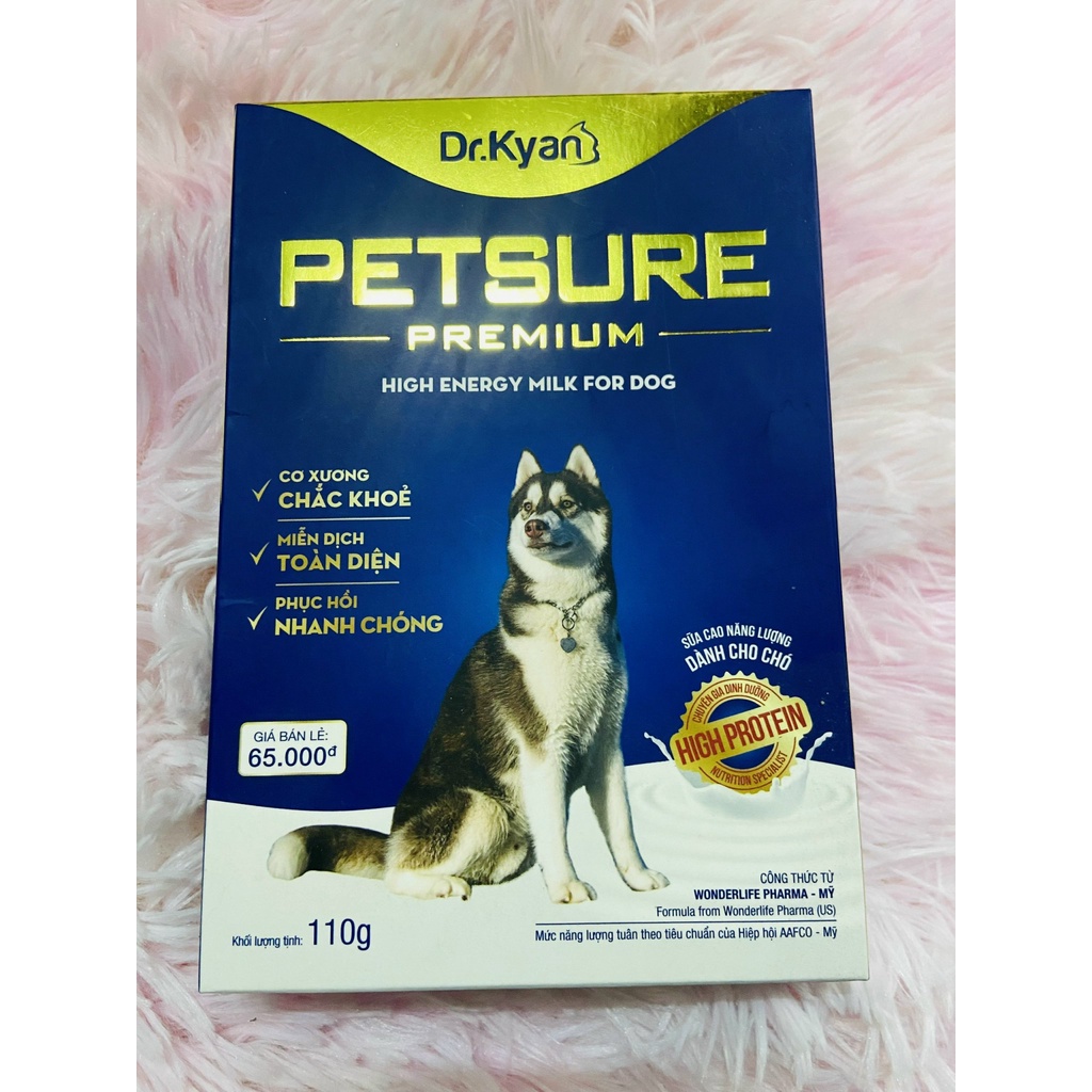 [Cao Cấp] Sữa cho chó PETSURE 110g thức ăn cho chó Dr.Kyan