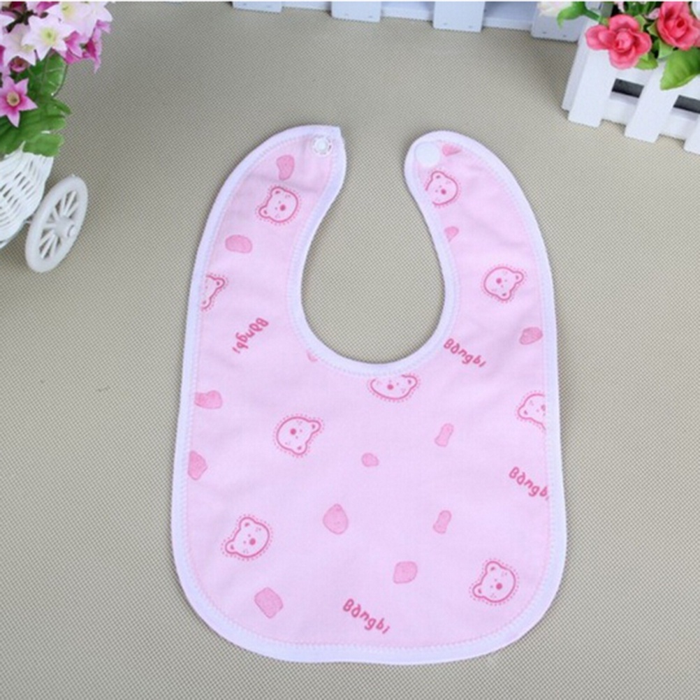 Bộ 2 Yếm Ăn Chống Thấm Nước Họa Tiết Hoạt Hình Đáng Yêu