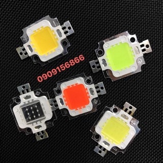 Mắt led pha cob 12v 10w - xanh lá - xanh dương - đỏ - trắng - vàng