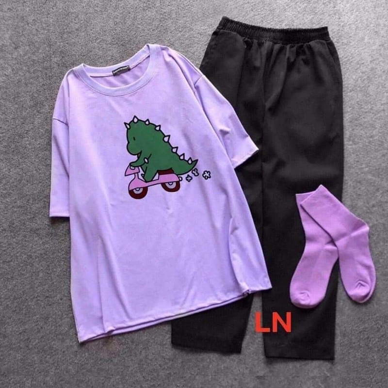 Sét áo khủng Long đi xe+quần Kaki LN11