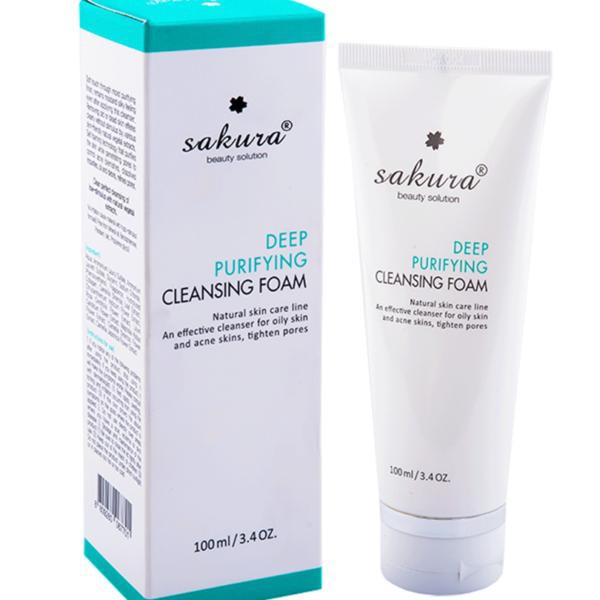 sakura deep purifying cleansing foam