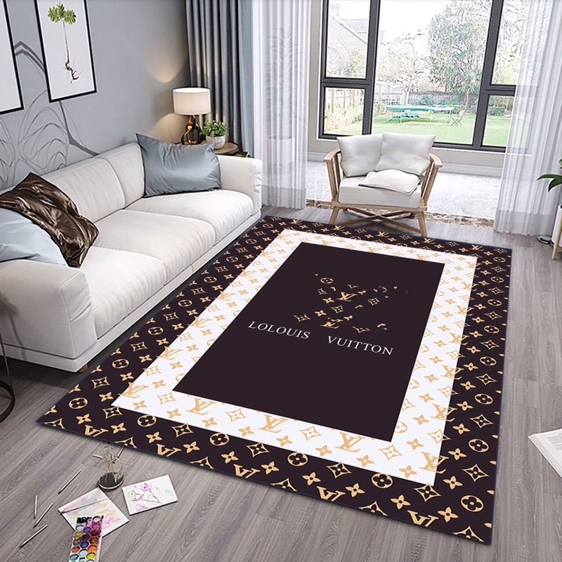 Thảm trải sàn bali 5D mẫu lv thương hiệu 1m6x2m3 ( do nhập hàng nhiều shop bán thu hồi vốn k lãi ,hàng nhập loại 1 đẹp)