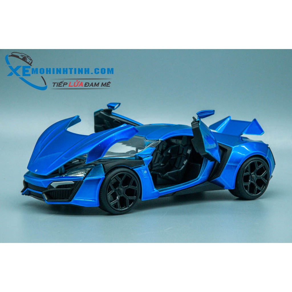 Xe Mô Hình Lykan Hypersport 1:24 Jada Toys (Xanh Dương)