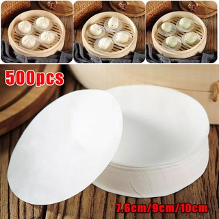 Giấy nến loại tròn lót bánh bao, bánh bông lan size 10cm (500 tờ)