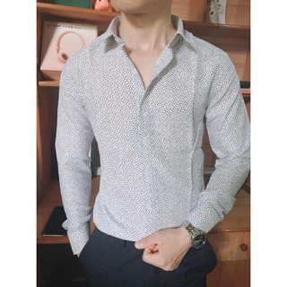 Áo Sơ Mi Nam Cổ Bẻ dài tay chất liệu Slim Fit sang trọng lịch lãm