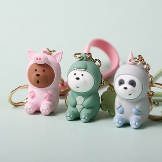 Móc khóa trang trí hình We Bare Bears dễ thương