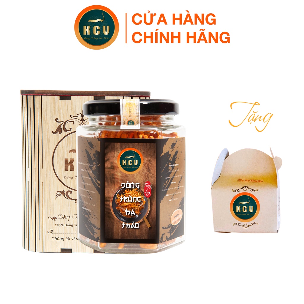 Đông Trùng Hạ Thảo Khô Kim Cương Vàng (Hộp 10G) - Tặng 1 Gói Đông Trùng Hạ Thảo Mini