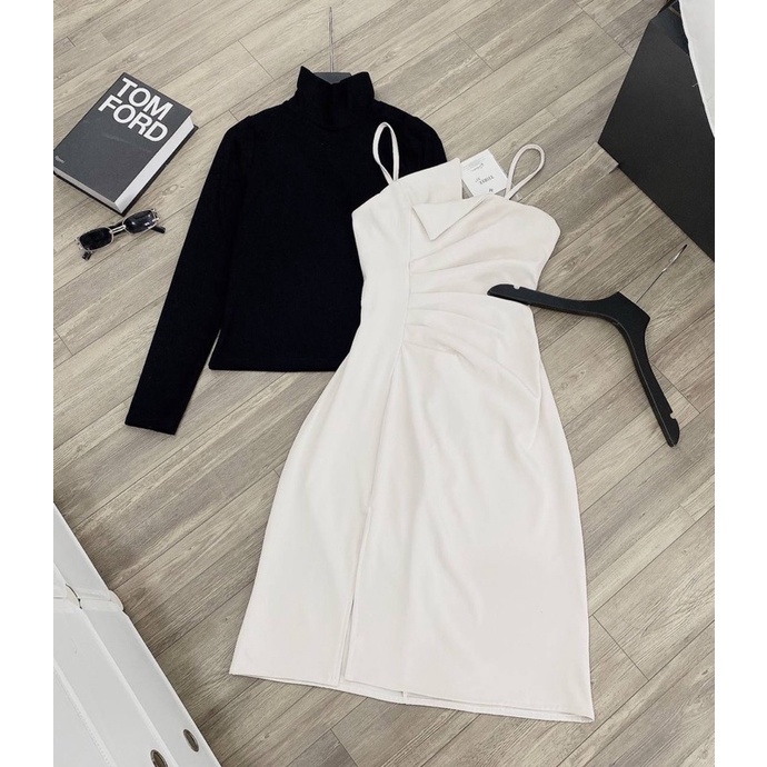 Sét áo len + yếm 2 dây vitage