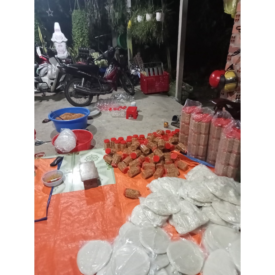 Combo 500g bánh tráng phơi sương + hủ muối tôm