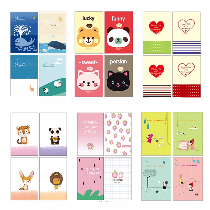 Random Style Mini Cartoon Note Book Cute Notepad Pocket Note Book Stationery