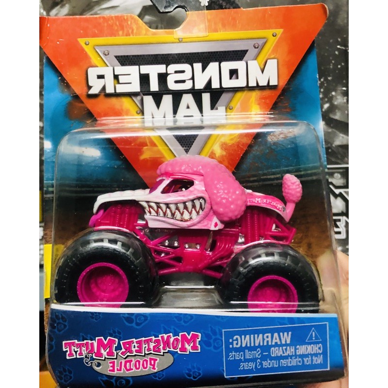 Xe Monster Jam chó điên hồng 1:64