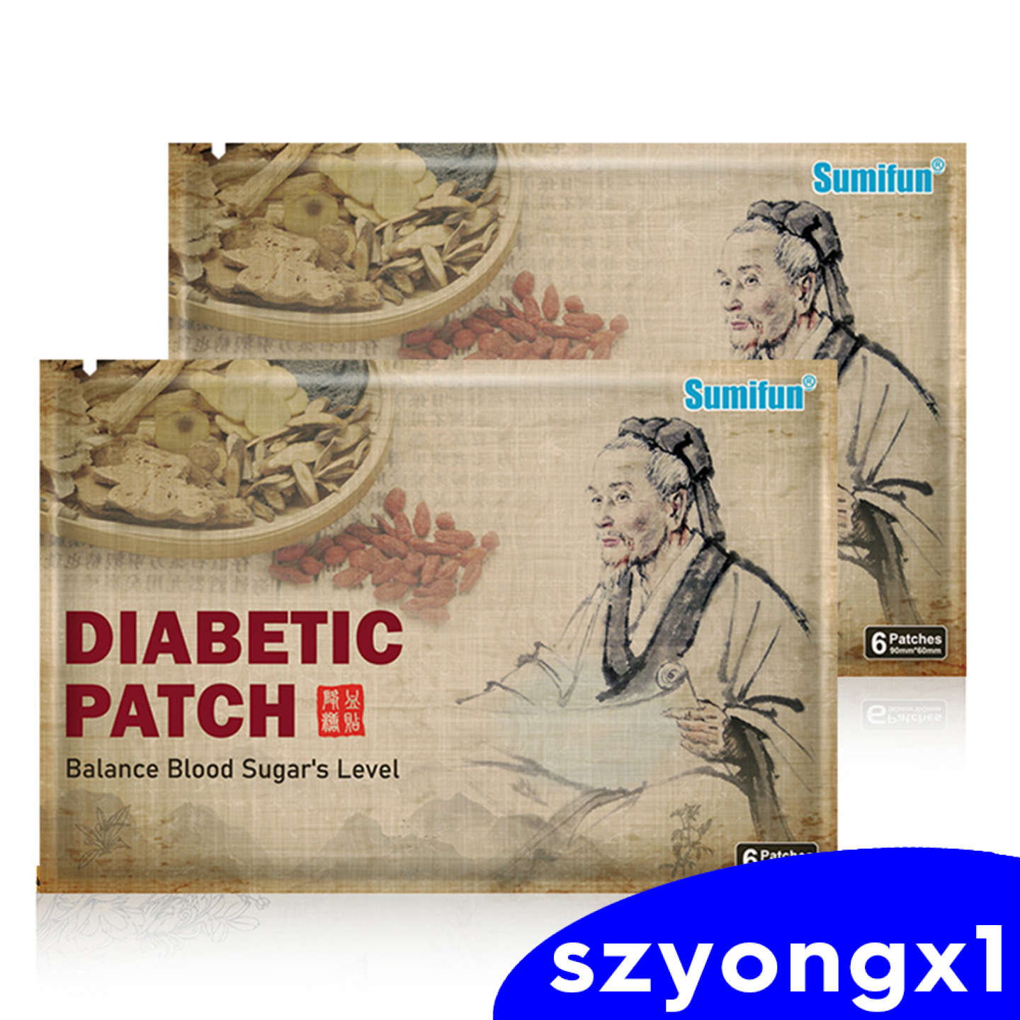 Best sale！ Diabetes Plasters Natural Herbs Diabetes Pads Diabetes Sticker 12 Pcs/2Bag