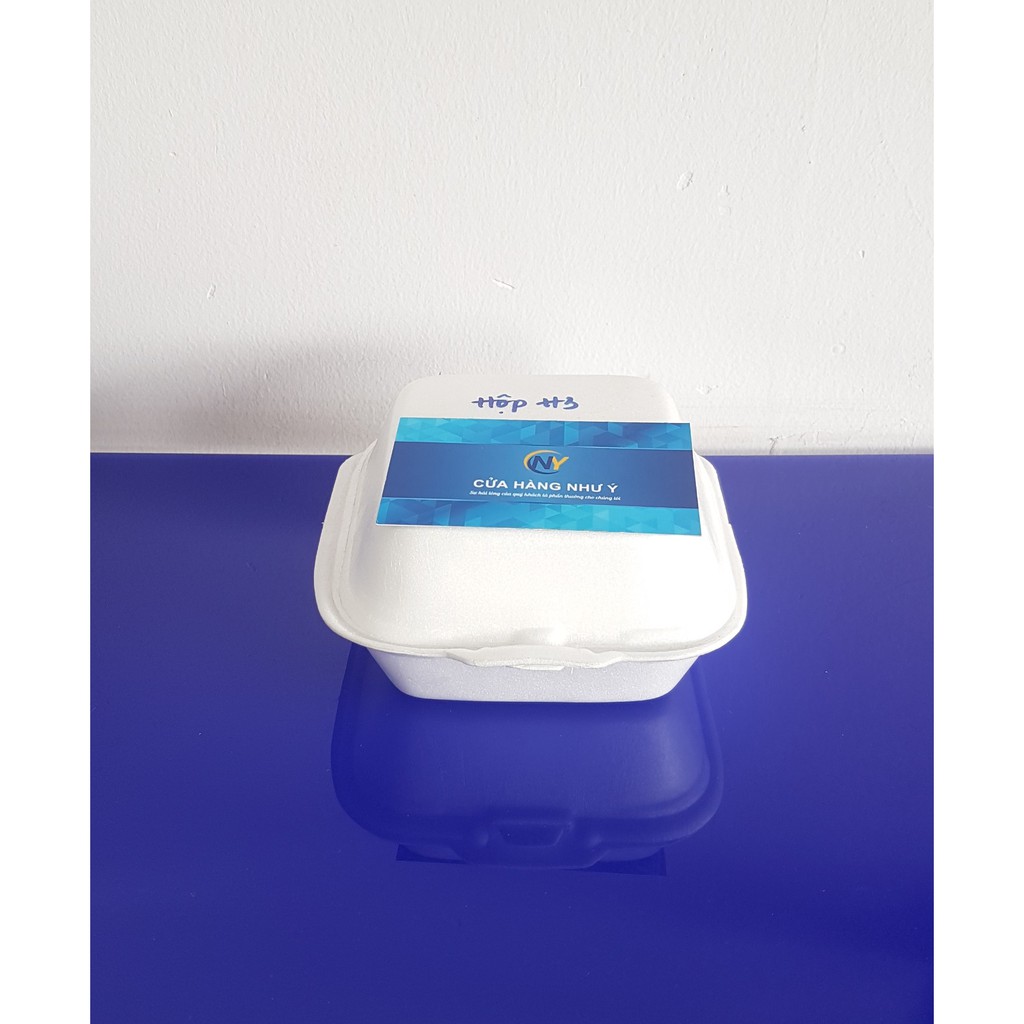 Lốc 150 Hộp xốp vuông đựng bánh bao lớn