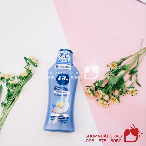 Sữa dưỡng thể trắng da Refresh Plus Whitening Nivea 190ml nội địa Nhật