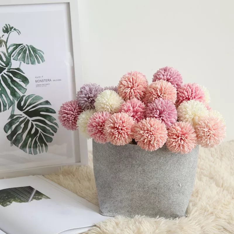 Bó hoa bồ công anh nhân tạo độc đáo dùng trang trí nội thất