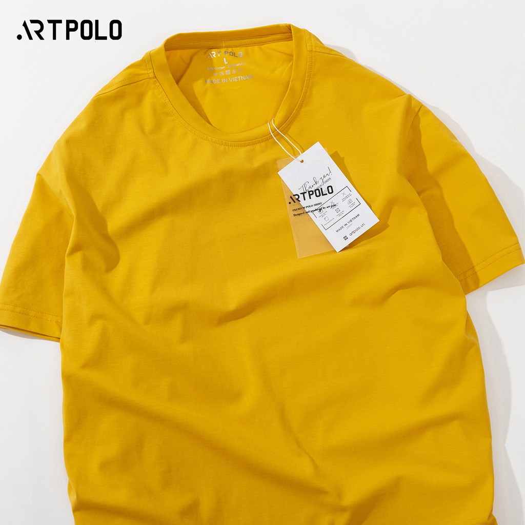 Áo thun nam cổ tròn vải Cotton co giãn, thoáng mát  ARTPOLO form Slim - CTV | BigBuy360 - bigbuy360.vn
