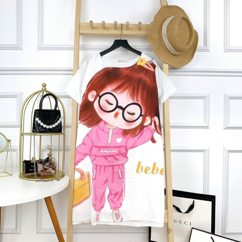 V14 Váy Ngủ Lụa Suông