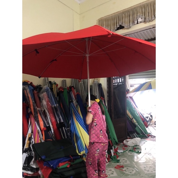 [vải cao cấp] ô dù cao 2m7 rộng 3 met10 kèo ,2m7,2m4 8 kèo - CHƯA GỒM CHÂN ĐẾ