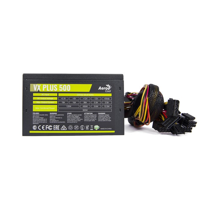 Nguồn Aerocool VX PLUS 500 230V N-PFC - chính hãng Bh 36 Tháng