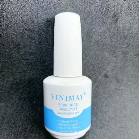 Chai sơn gel lót móng, Base coat Vinimay loại 15ml