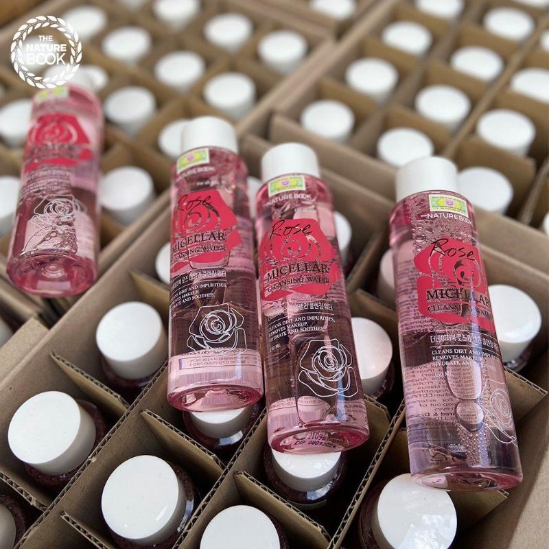 Nước tẩy trang sạch sâu thế hệ mới The Nature Book, Rose Micellar Cleansing Water, Nước tẩy trang chính hãng Hàn Quốc