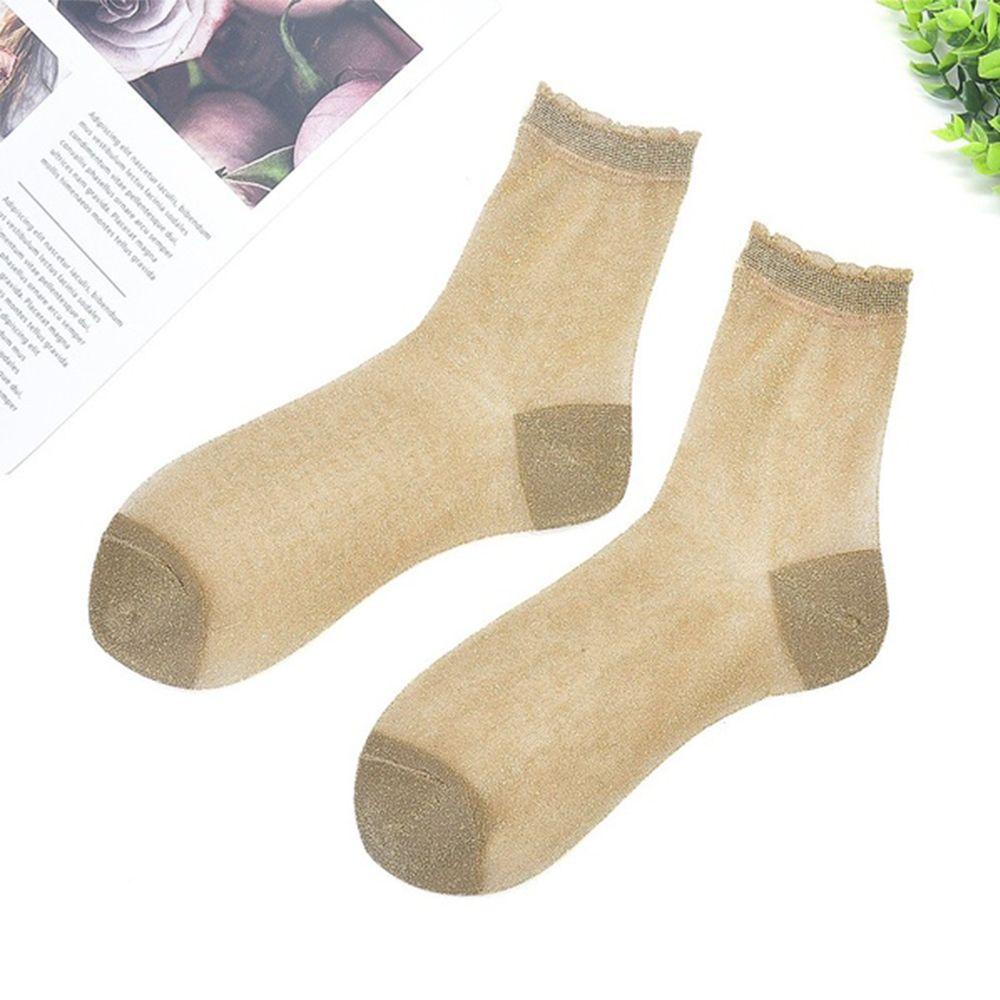 Vớ Mỏng Đính Kim Tuyến Lấp Lánh Thời Trang Cho Nữ