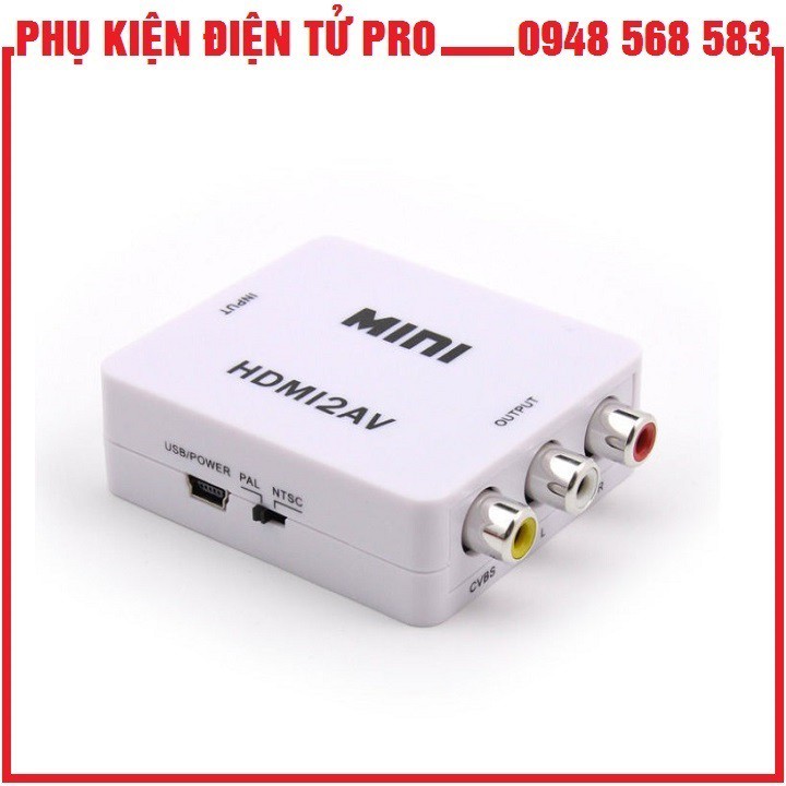 Bộ Chuyển Đổi Tín Hiệu Từ Hdmi Sang Av Mini