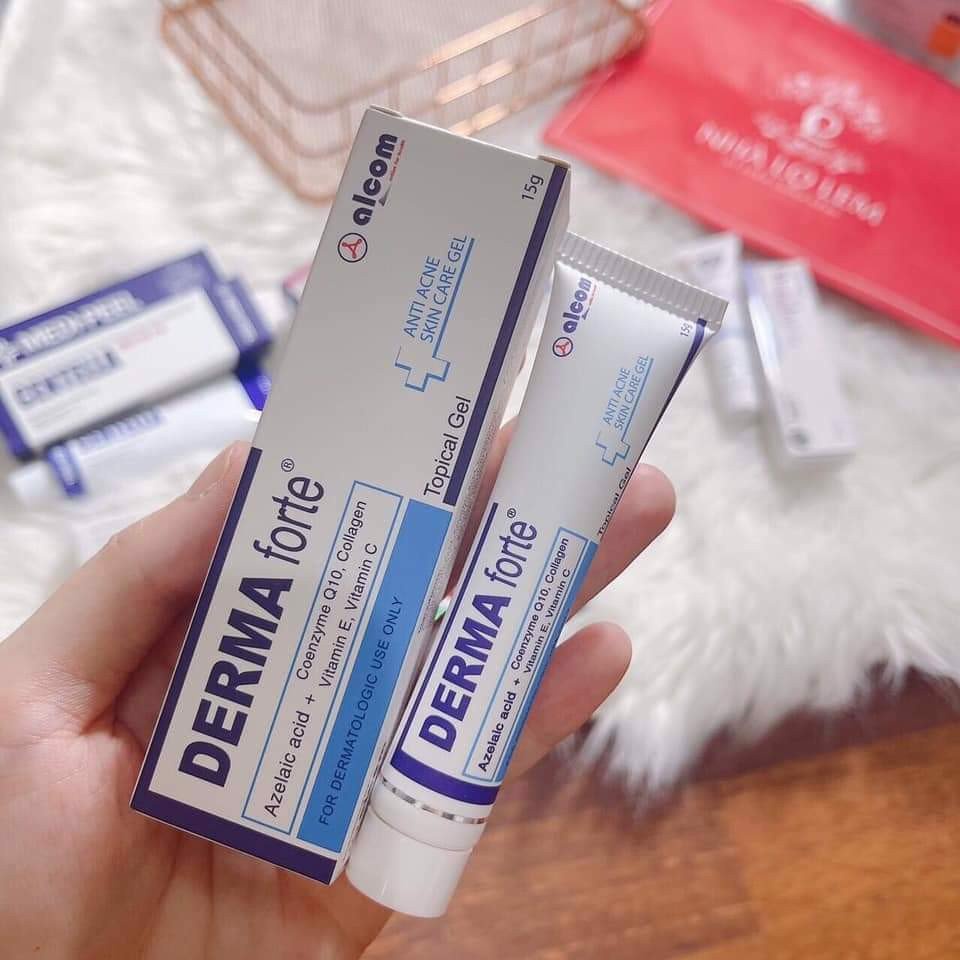 Gel Giảm Mụn, Mờ Thâm Alcom Derma Forte (tuýp 15g)