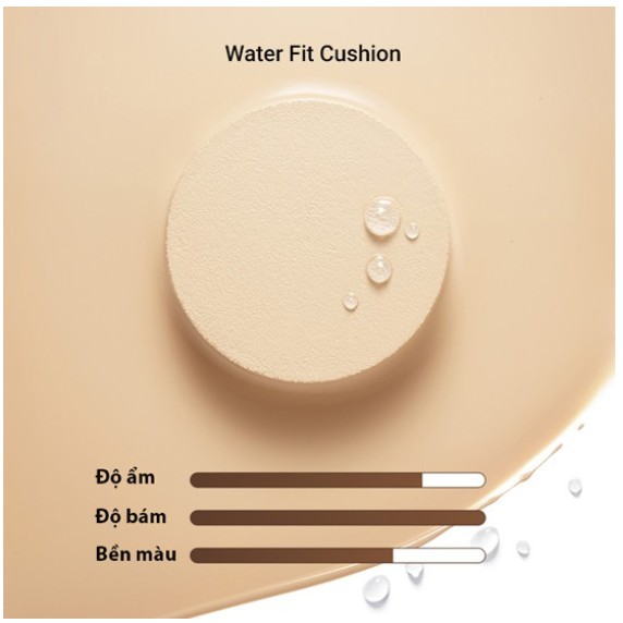 Phấn nước trang điểm dưỡng ẩm [innisfree] Water Fit Cushion SPF45 PA++ 14g