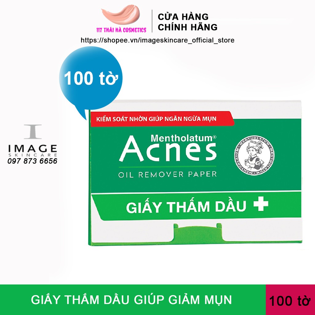 [Chính hãng] Giấy thấm dầu Acnes kiểm soát dầu, nhờn, ngừa mụn hiệu quả 100 miếng | BigBuy360 - bigbuy360.vn