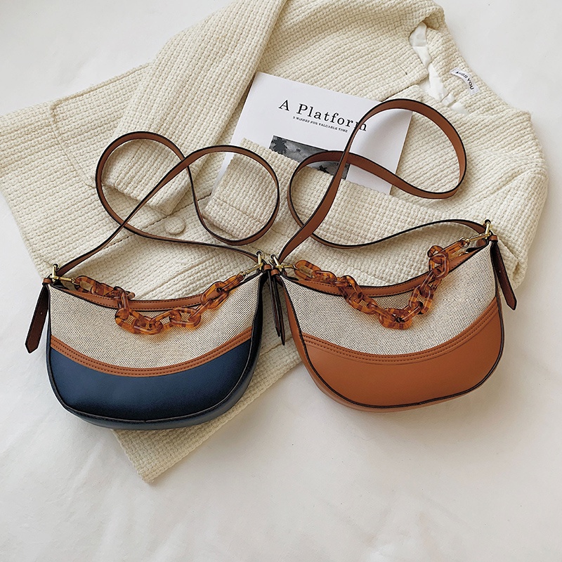 Túi đeo chéo IELGY hình há cảo phối dây xích thời trang cho nữ