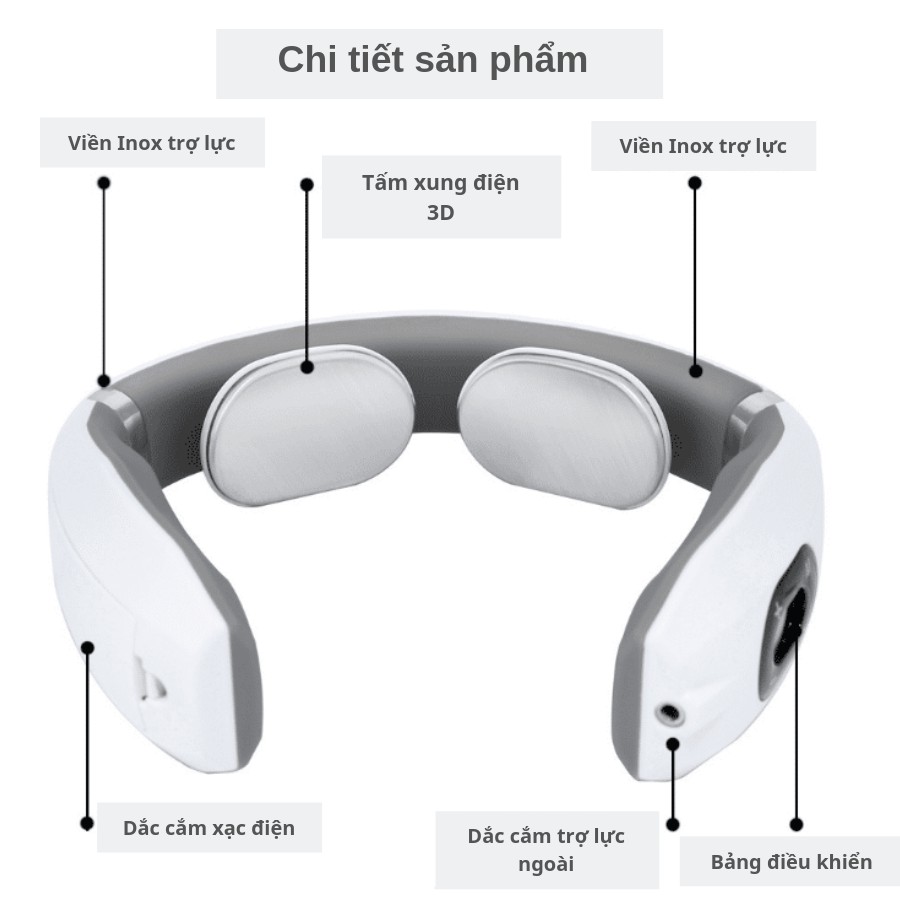 ✈️[Freeship] Máy massage cổ vai gáy Ailuen ALE-10 &amp; YC-501D chính hãng [giảm đau cổ vai gáy]