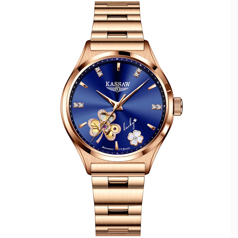 Đồng hồ nữ chính hãng KASSAW K820-2 Kính sapphire ,chống xước,Chống nước ,BH 24 tháng,Máy cơ (Automatic) ,dây kim loại