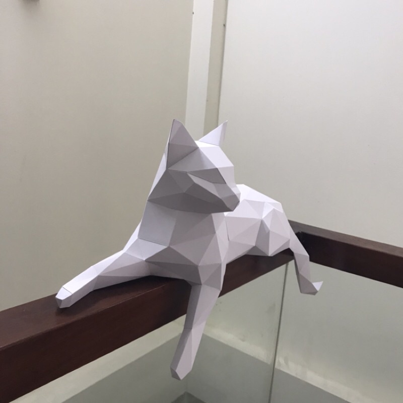 Mô hình mèo 3D bằng giấy bìa cứng