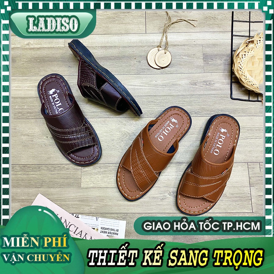 Dép nam trung niên LADISO thiết kế sang trọng đã khâu đế chắc chắn bền đẹp theo thời gian đế cao 3cm TT367