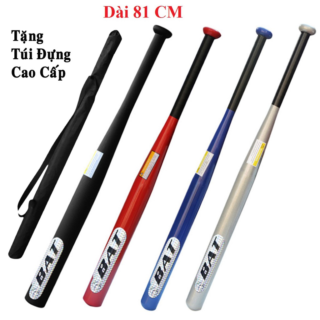 Gậy Bóng Chày Dài 81 CM (31inchs) – Chọn Màu - Từ Thép Cao Cấp – Tặng Kèm Túi Đựng Chuyên Dụng