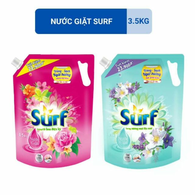 combo 2 túi nuớc giặt surf