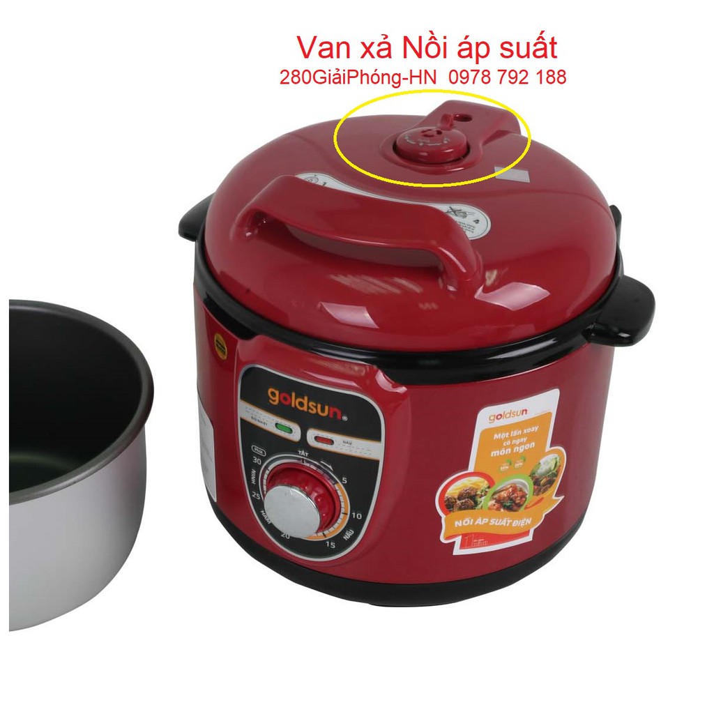 Van xả Nồi áp suất điện đa năng Goldsun - saiko Linh phụ kiện nút núm gioăng xả phụ