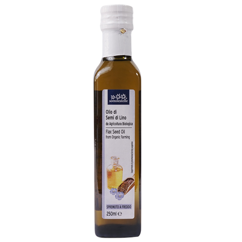 [Sottolestelle]Dầu Hạt Lanh Ép Lạnh Hữu Cơ(Organic Flax Seed Oil) - 250ml