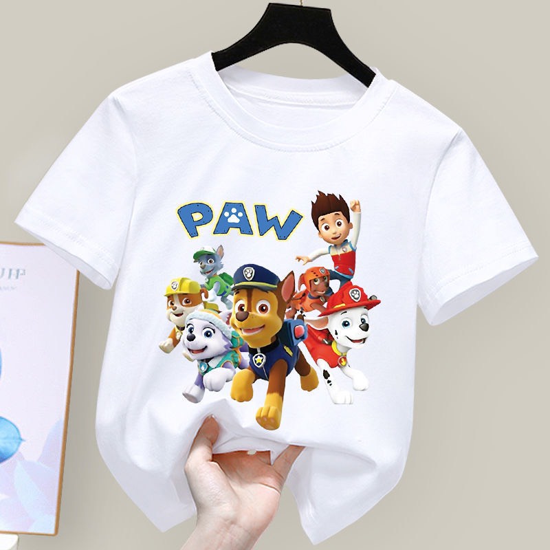 Áo thun cho bé hình cậu bé và 6 con chó PAW .áo cho bé từ 6kg-30kg.AL39,