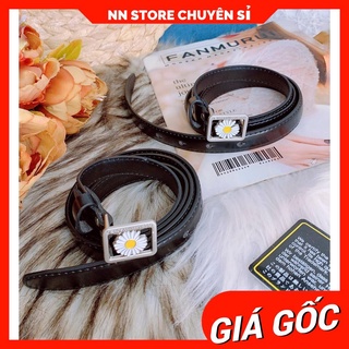 Dây nịt da nữ logo hoa cúc dễ thương 🛑 Thắt lưng nữ
