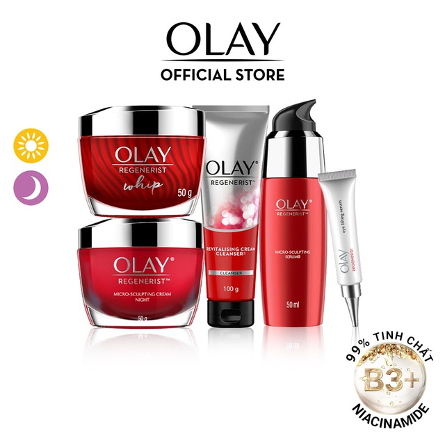 Trọn bộ 5 sản phẫm chăm sóc da tái tạo da Olay Regenerist