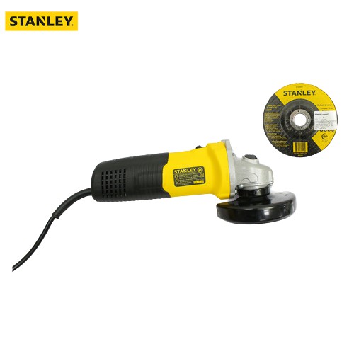 Combo Máy mài cầm tay Stanley STGS5100-B1 580W và Đĩa mài sắt Stanley STA4500 100 x 6 x 16 T27