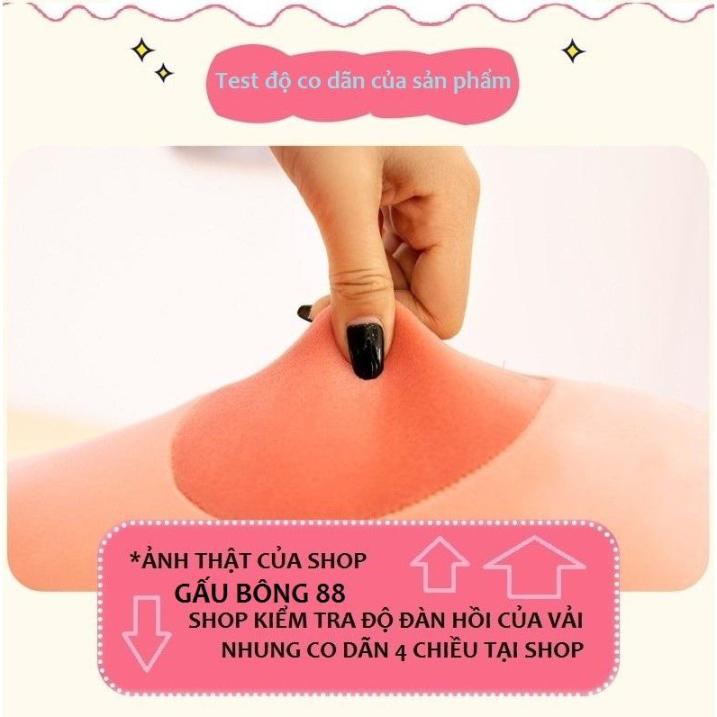 Gấu bông heo ,gối ôm heo hồng , lợn bông thiên thần chất liệu vải nhung co dãn 4 chiều - TeddyShop