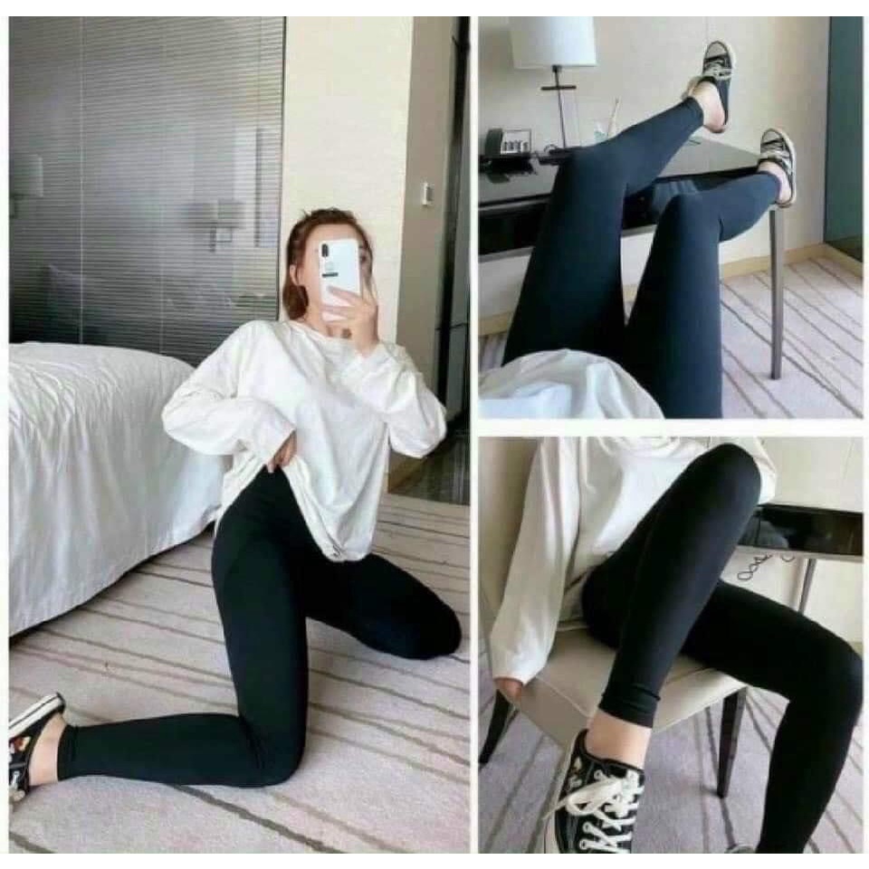 Quần Legging Dài Thái Lan, Freesize, Dáng Basic, Chất Liệu Co Giãn, Có Quà Tặng Kèm