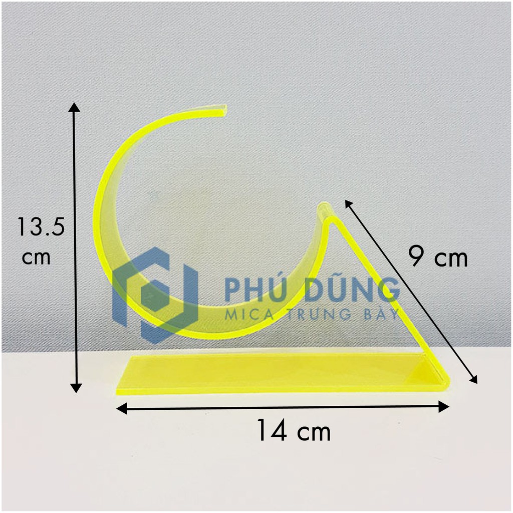 [COMBO 10] Kệ Mica ỐC SÊN TRONG SUỐT Trưng Bày Dây Nịt