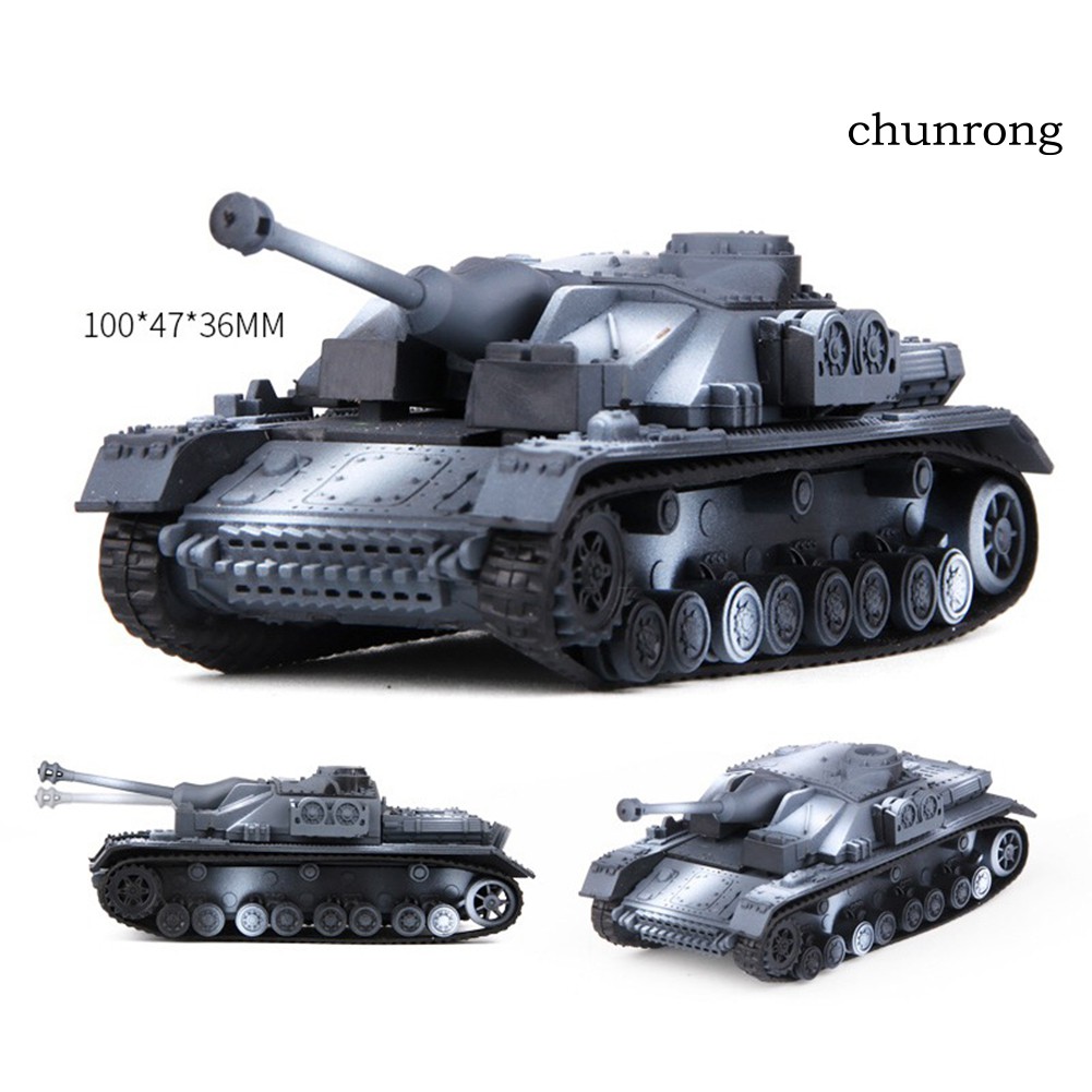 CR+1/72 German Tiger Panther Tank Model DIY Assemly Puzzles Toy Kids Collectible