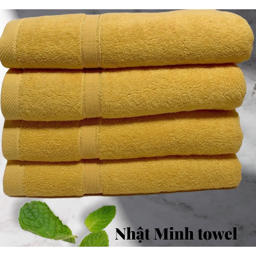 Khăn tắm Nhật Minh xuất Nhật Loại 1 kích thước 40x80cm nặng 190g dầy đẹp 100% khăn tắm cotton thấm hút cực nhanh