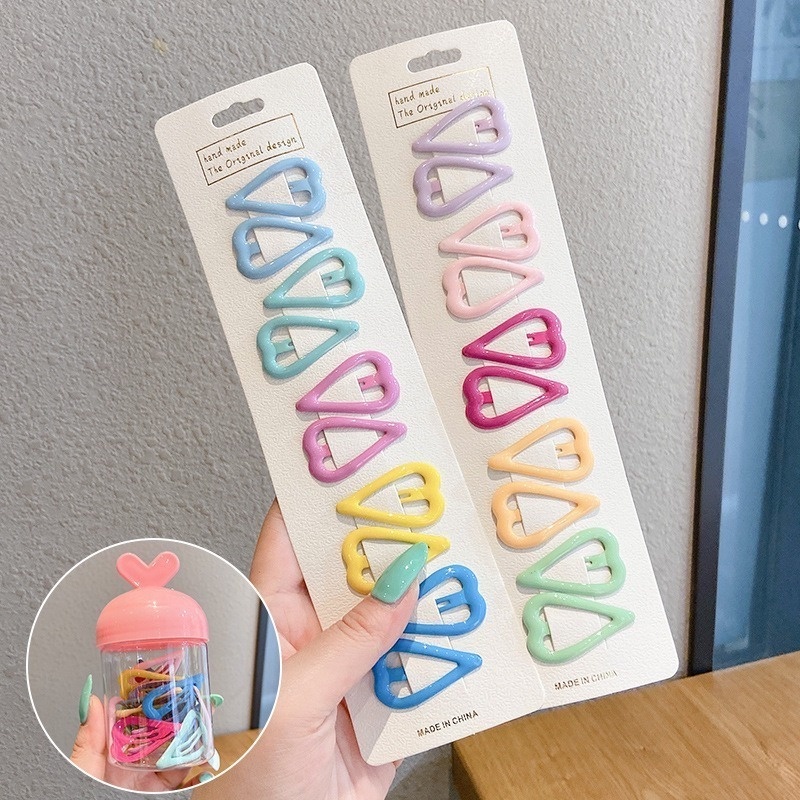 Set 20 Kẹp Tóc Hình Ngôi Sao Nhiều Màu Dễ Thương Cho Bé Gái