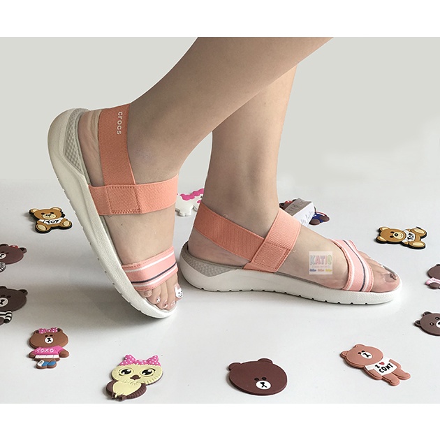 GIÀY SANDAL CROSS LITERIDE MÀU HỒNG DA